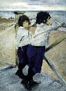 Valentin Serov Children. Sasha and Yura Serov Sweden oil painting artist